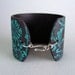 Cuff Bracelet Polymer Clay Jewelry Handmade Art Jewelry Hand Stamped Jewelry Wide Bracelet