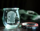 Etched Honey Pot