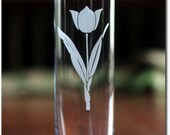Up-cycled Tulip Glass Vase