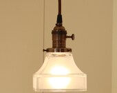 Handmade Lighting with Square Edged Frosted Glass Shade