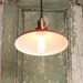 Pendant Light With Red Enamel Shade