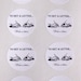 To Get a Letter, Write a Letter stickers, set of 8 - round