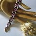 Tribal bracelet. Pink and black friendship bracelet.