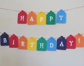 DIY Happy Birthday Banner Kit in Rainbow Colors