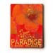 Paradise 25x34 wooden art sign