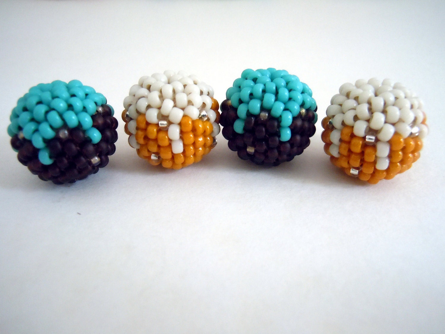 Beaded Beads, Handmade Glass Beads