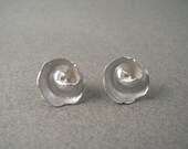 Silver Shell Stud Earrings