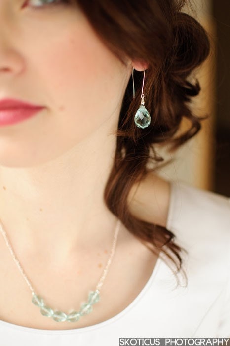 Earrings, Something Blue Brillant and Aqua