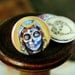 Day of the Dead Ring - Skull Magnetic Ring by Polarity and Shayne of the Dead - Silver Hamered