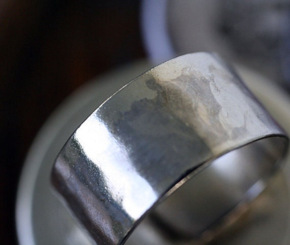 Day of the Dead Ring - Skull Magnetic Ring by Polarity and Shayne of the Dead - Silver Hamered