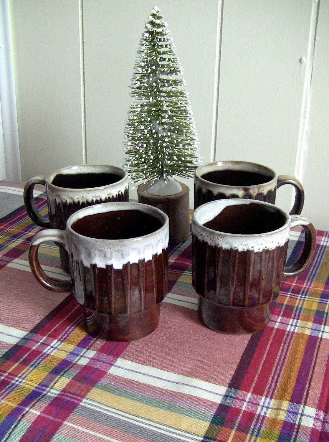 Vintage Hot Cocoa Mugs (set of 4)