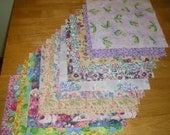 Spring - Floral Fabric Squares