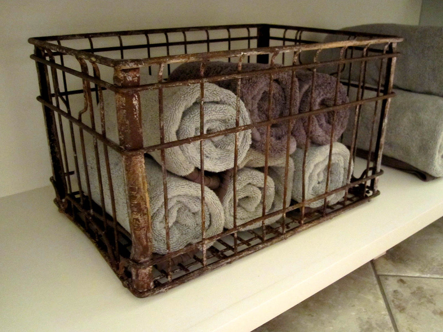 Vintage Borden Milk Crate