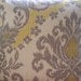 Decorative Pillows Ikat Throw Pillow Damask Accent Pillow Two Gray Yellow Ikat Waverly Pillow Cushion Covers, 18x18 Throw Pillows