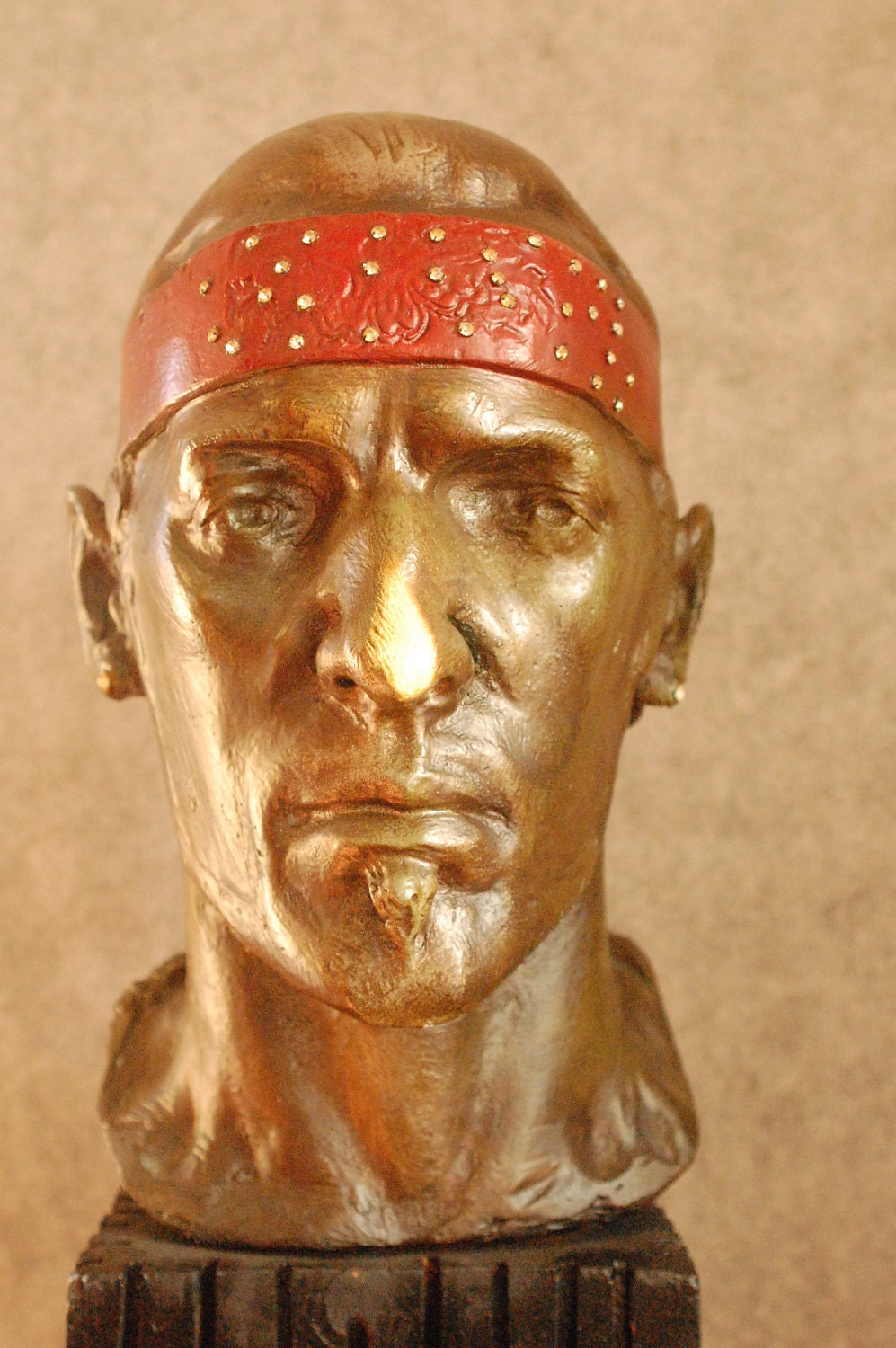 Sculpture of Bruce Springsteen- Portrait Bust- by Stephen Zorochin