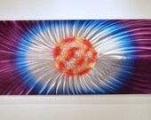 SALE 12% 0FF new METAL 60inch " Ball of Fortune" art purple painting modern office wall decor home sculpture Original luboart