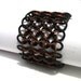 Stretchy ChainMaille Bracelet Brown and Black Cuff Euro 4 in 1