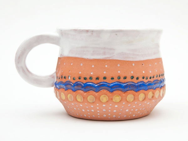 Dotted Terra Cotta Mug