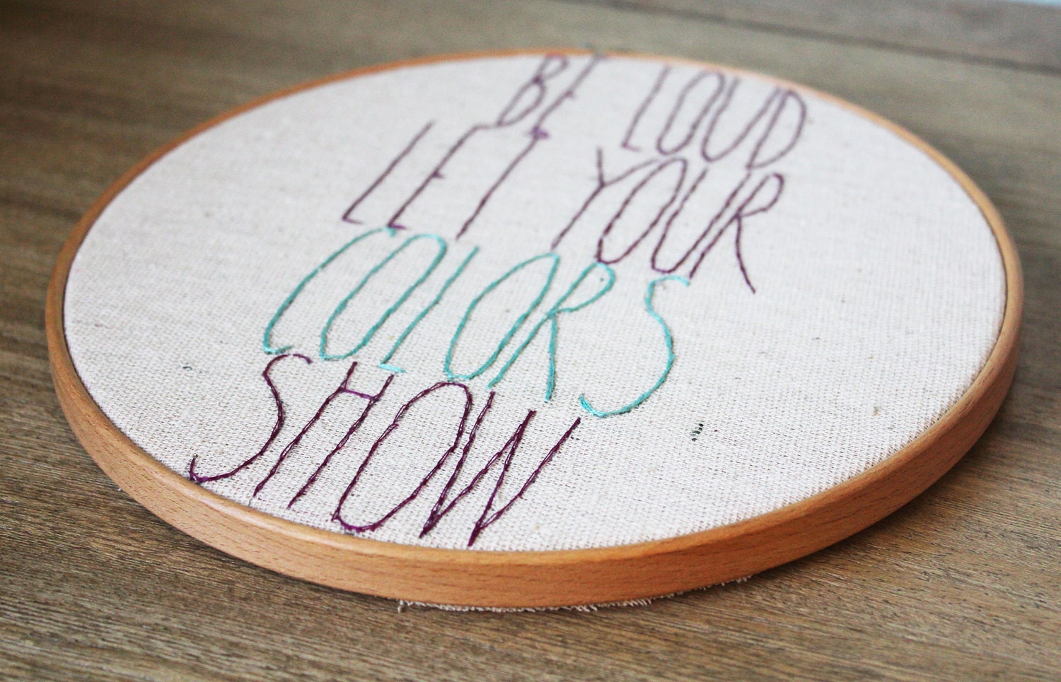 Avett Brothers Colorshow Lyrics Hand Embroidery