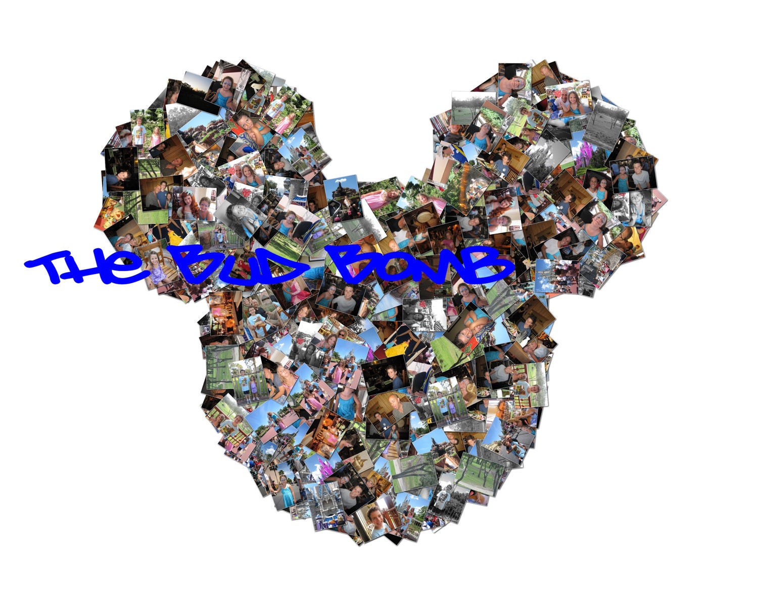 Personalized Disney Mickey Mouse Inspired Photo Collage Posters ALL SIZES