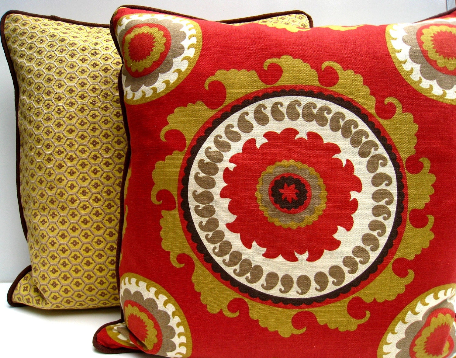 Red Ikat Pillow