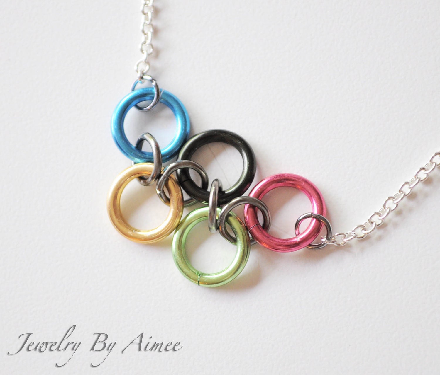 Olympic Rings - Games Inspired necklace