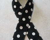 Sale DSLR Padded Camera Strap Cover--Polka Dot--Black, Navy, Gray or Yellow