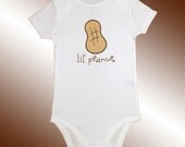 Onesie Bodysuit Baby Shirt - Embroidered Applique - Little Peanut - Short or Long Sleeved - Free Shipping