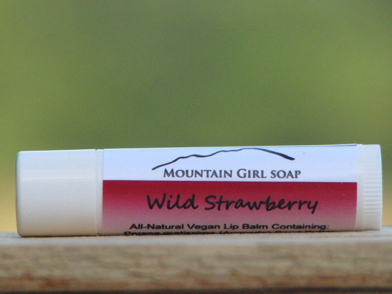 Lip Balm - All-Natural Strawberry - Handmade Vegan