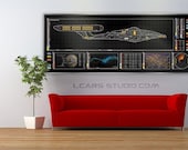 Enterprise NX-01 Star Trek LCARS Display 64x24 Print Large