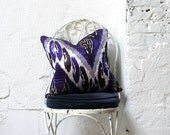 Silk Ikat Throw Pillow