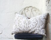 Festive Doily Pillow- Rectangle