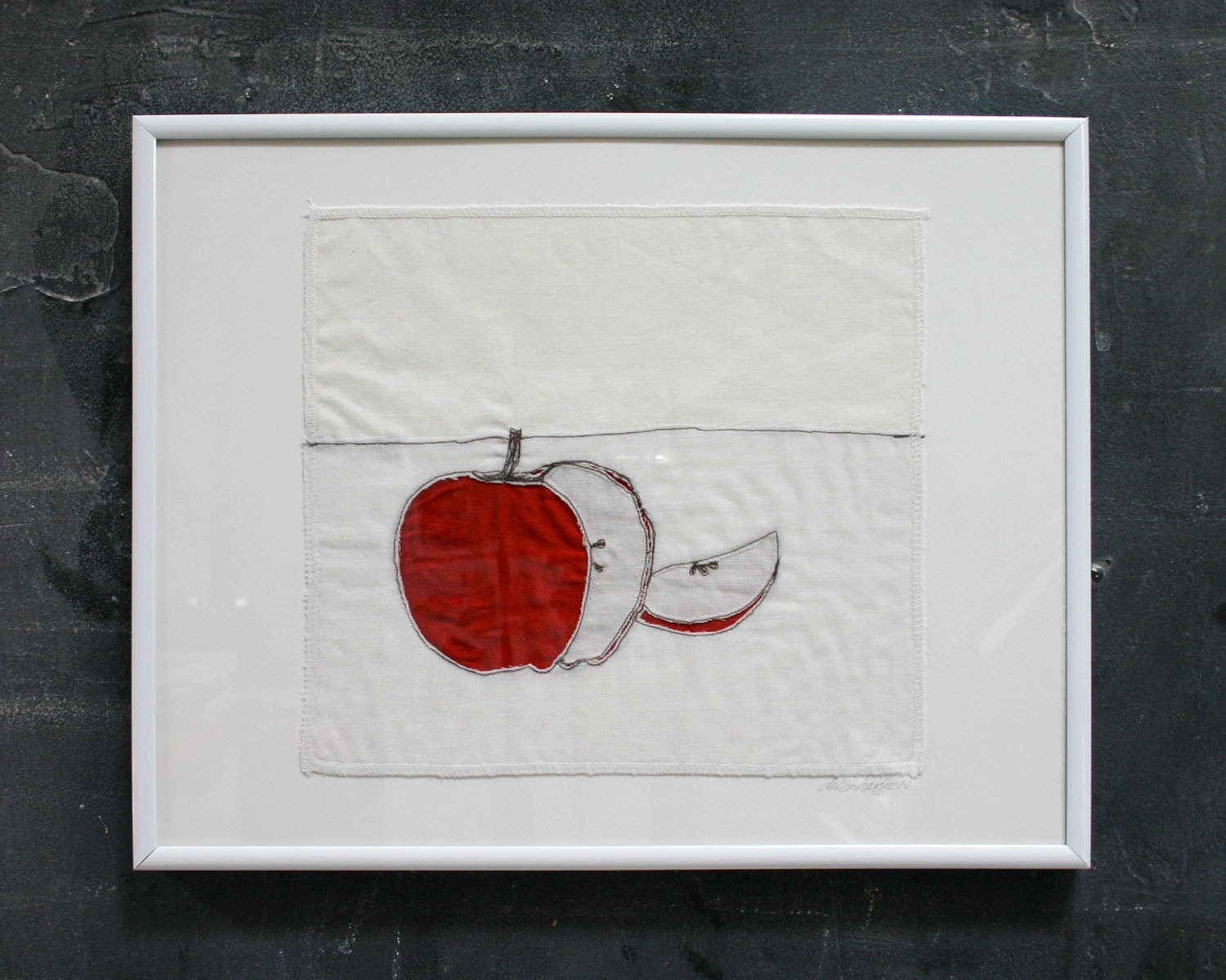 Stitched Still Life- Sliced Apple