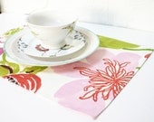 Giant Watercolor Flowers Placemats-Set of 2