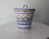 Hanging planter multi color handcrafted in Spain