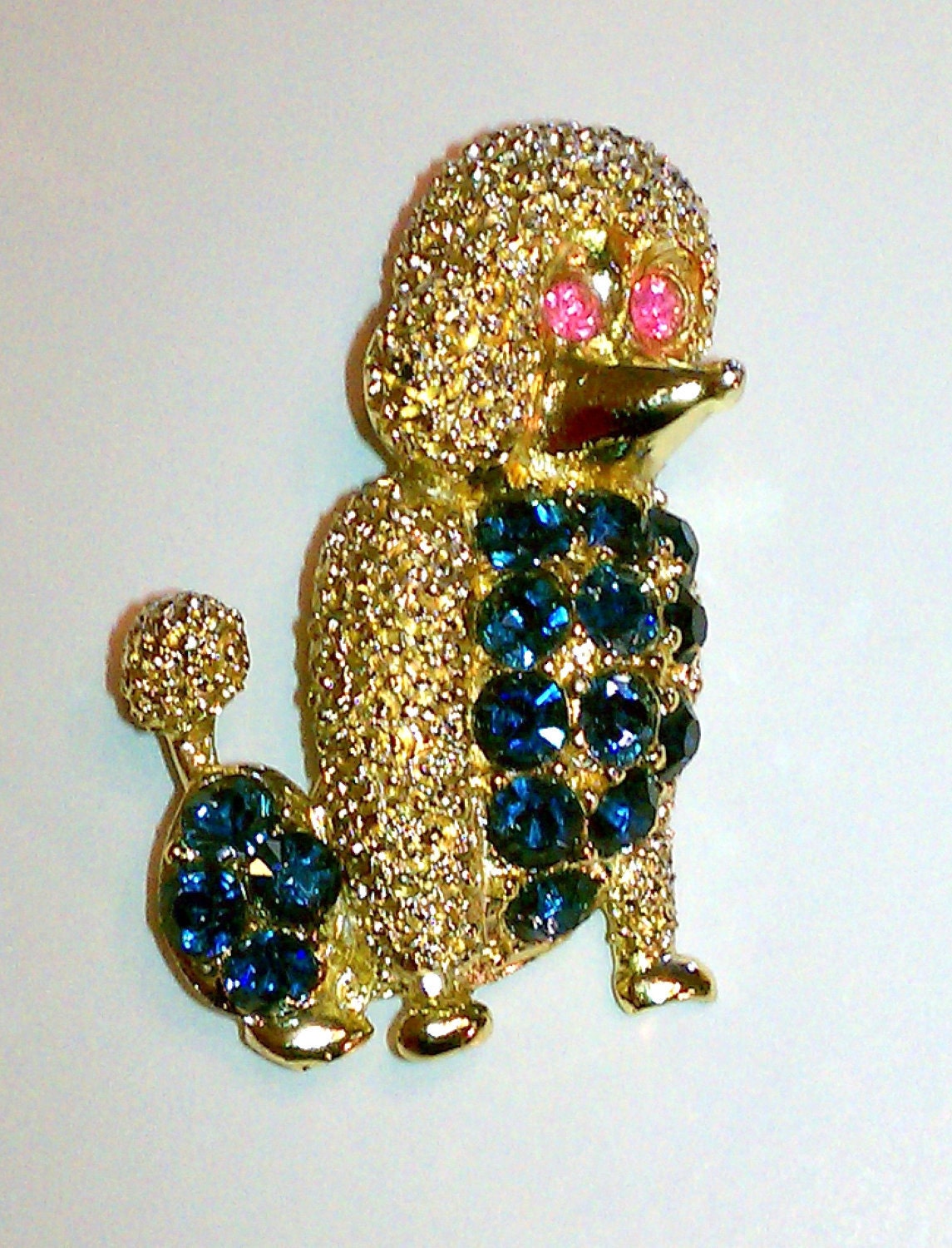 rhinestone poodle pin brooch   SALE NOW 13