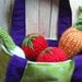 Play Food Strawberries Carrot Onion Waldorf Knit Veggie Fruit Farmers Market Bag Eco Friendly Natural Pretend Play Kitchen Set