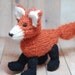Knitting Pattern Fox Toy Digital Download PDF Waldorf Knit Fox Pattern DIY