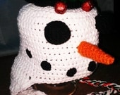 Crocheted Snowman Hat