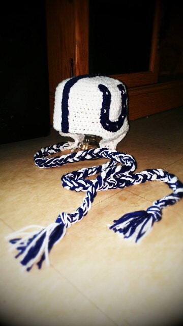 Crocheted Indianapolis Colts Helmet