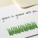 I Love You Card. Anniversary Card. Wedding Card- The Grass is Greener With You