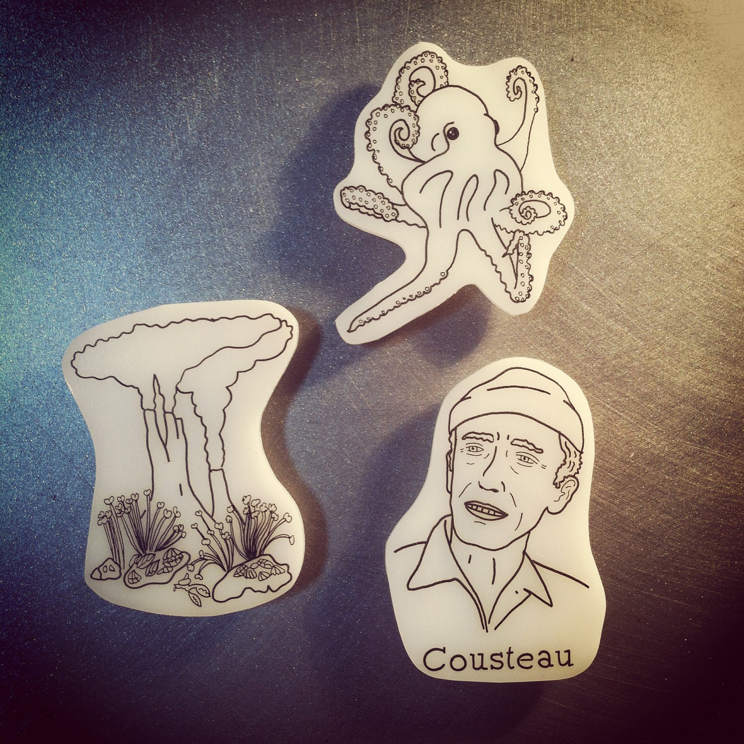 Jacques Cousteau Magnet Set
