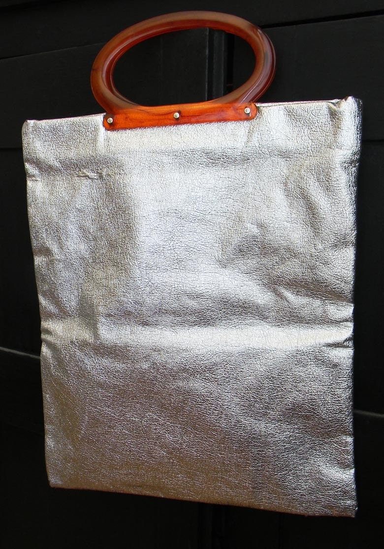 Metallic Silver Tote bag 1960s