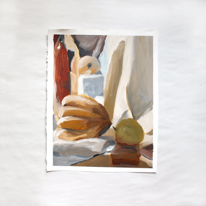 traditional still life - original art - oil painting