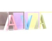 Custom Modern Letter Blocks
