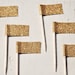 Custom Square Glitter Cupcake Flags
