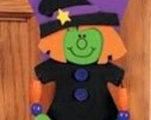 Beaded Witch Foam Door Knob Hanger Craft Kit Great for Halloween