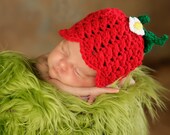 Sweet Strawberry Hat - Custom Order