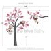 Wall Decal Girl monkeys on the tree - Baby Nursery Wall Decals