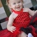 Tutu Baby Toddler Red & Black Polka Dot Tutu Outfit Costume Set 4 pc, Tutu, Stylish Top, Baby Shoes and Headband